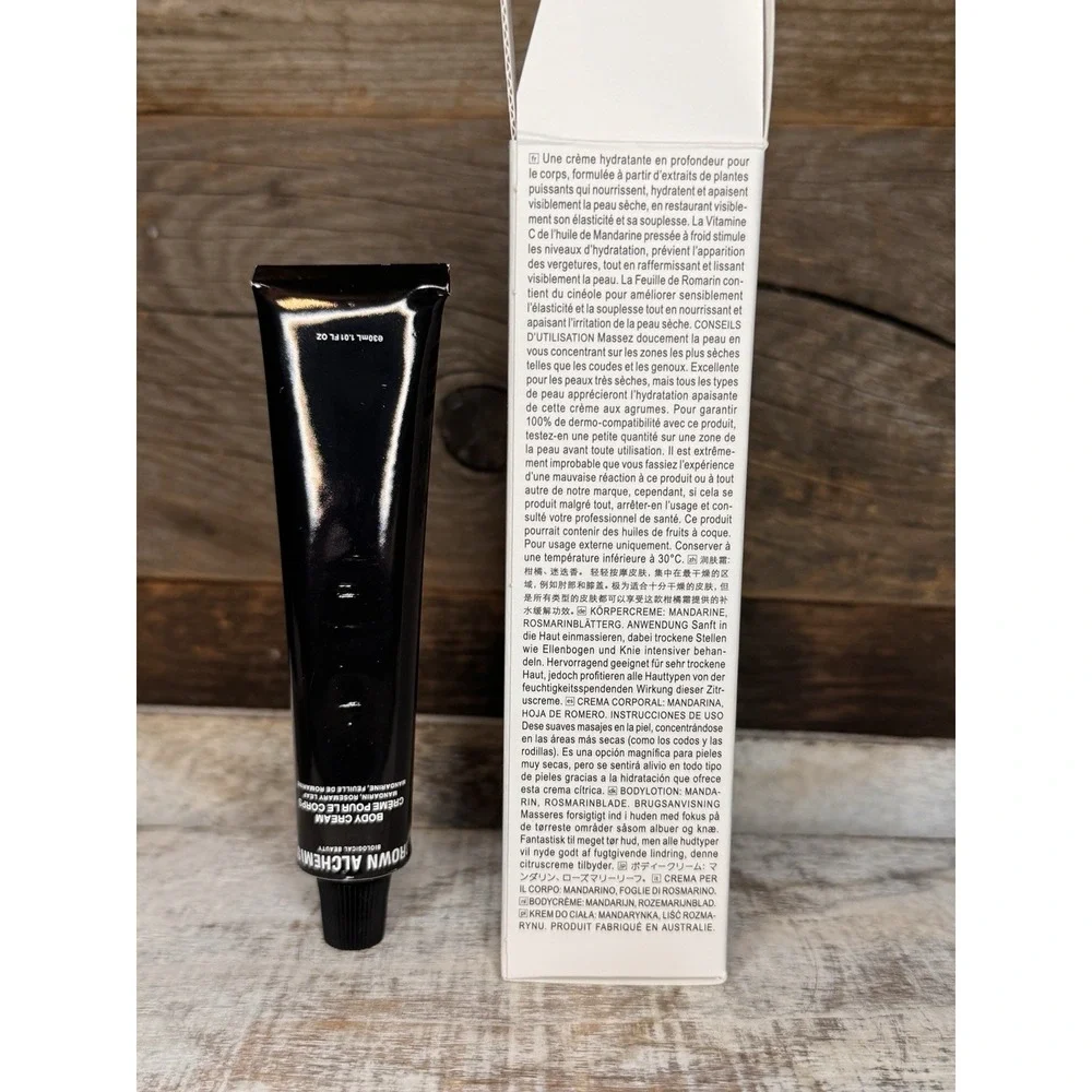 Grown Alchemist Biological Beauty Body Cream – Mandarin & Rosemary Leaf 1 fl‎ oz
